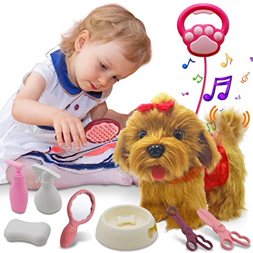 Jaydear Spielzeug Hund für Kinder,Fernbedienung Elektronisch Plüschwelpe Spielzeug Haustier,Interaktives Spielzeug Haustier Hund für Kleinkinder Mädchen Junge von Jaydear