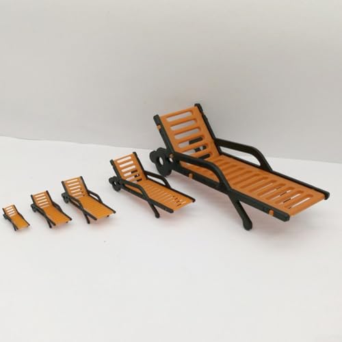 10er Set (1:30) Modellbahn Sitzbank Stuhl, ideal für Outdoor-Landschaften, Modellszenen und Freizeitbereiche von Jayruit