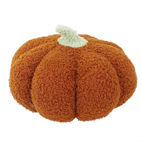 Halloween Kürbis Kissen Spielzeug, Fusselspielzeug für Halloween Thanksgiving Hochzeit Ernte (Dunkelbraun) von Jayruit