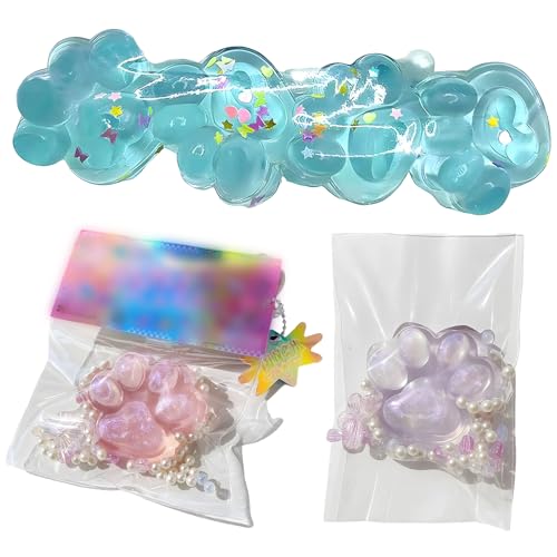 3 Stück Squishy Pfote, Taba Squishy Pfote, Katzenpfoten Squishy, Stressabbau Spielzeug, Weiche Squishy Toys Für Büro Und Schule von JazRvr
