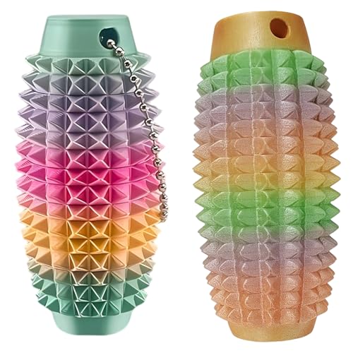 Fidget Toys, 2 Stück Handgranatenform Stressabbau, ADHS Spielzeug, Stimming Toys zur Konzentration, Fidget Slider für Büro und Reisen, Candy Farben 3.8 cm Fidget Toys, 2 Stück Handgranatenform Stressabbau, ADHS Spielzeug, Stimming Toys zur Konzentration, Fidget Slider für Büro und Reisen, Candy Farben 3.8 cm von JazRvr