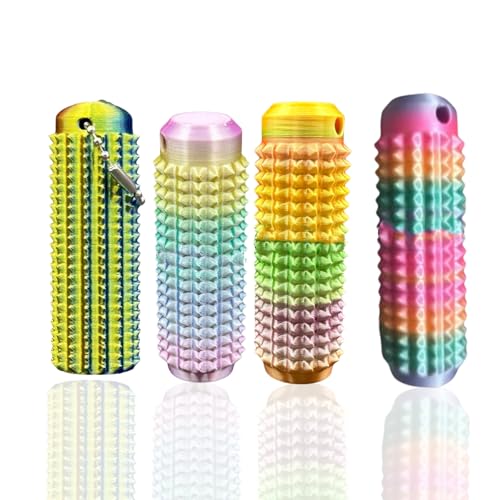 Fidget Toys, 4 Stück Finger Stressabbau Sticks, ADHS Spielzeug für Erwachsene, Stimming Toys für Stressabbau und Fokus, Reisefreundliche Fidget Toy in Candy Farben von JazRvr