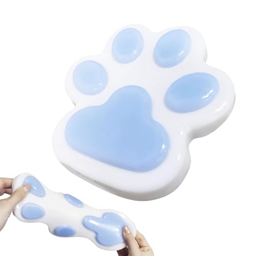 Fufu Squishy, Squishy Pfote, Glibber Pfote, Stressabbau Spielzeug, Niedliche Blaue Weisse Pfoten Form, 15 cm, Hochwertiges TPR Material Fufu Squishy, Squishy Pfote, Glibber Pfote, Stressabbau Spielzeug, Niedliche Blaue Weisse Pfoten Form, 15 cm, Hochwertiges TPR Material von JazRvr