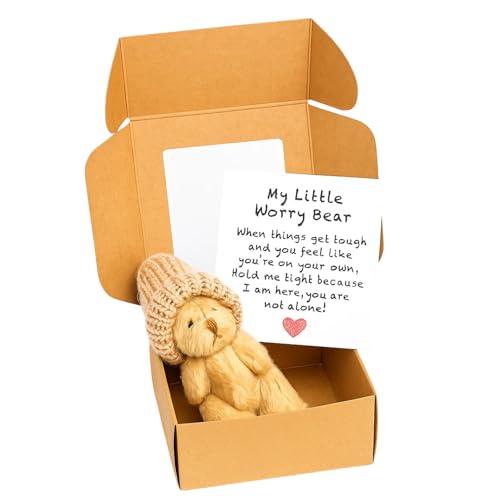 JazRvr 1 Set Brauner Umarmungs-Teddybär, Kleiner Bär Zum Mitnehmen, Pocket Hug Teddybär, Emotionale Unterstützung, Geschenk Für Frauen, Kinder Und Freunde, 7 X 7 X 2.5 cm von JazRvr