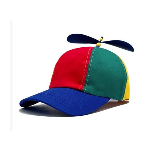 JazRvr 1 Stück Propeller Mütze, Lustige Hüte für Kinder und Erwachsene, Verstellbare Baseball Cap mit Rotierendem Propeller für Karneval, Partys und Outdoor-Aktivitäten von JazRvr