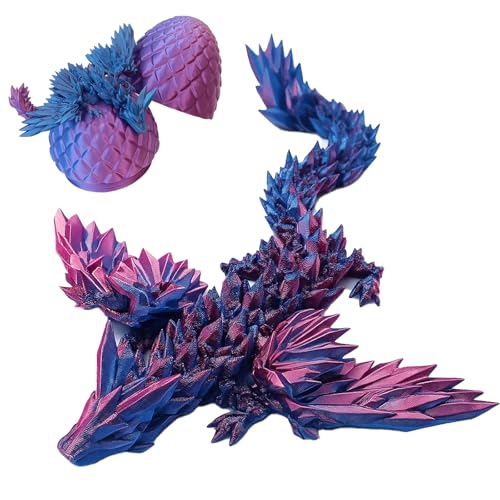 JazRvr 3D Schlange, Drachenei mit Drache, Bewegliches 3D Drachen Spielzeug für Kinder und Erwachsene, 8.5 cm Realitätsnahes Modell, Schreibtischdekoration JazRvr 3D Schlange, Drachenei mit Drache, Bewegliches 3D Drachen Spielzeug für Kinder und Erwachsene, 8.5 cm Realitätsnahes Modell, Schreibtischdekoration von JazRvr