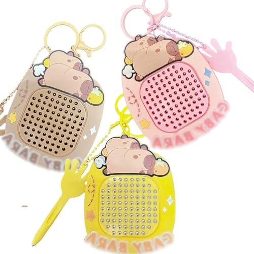 JazRvr 3er-Set Stahlkugelbrett, Magnettafel Kinder, Anti Stress Spielzeug, Magnet Spiel, Capybara Design, Kreatives Mal- und Entspannungsspiel für Kinder und Erwachsene, 7 x 8 x 8 cm JazRvr 3er-Set Stahlkugelbrett, Magnettafel Kinder, Anti Stress Spielzeug, Magnet Spiel, Capybara Design, Kreatives Mal- und Entspannungsspiel für Kinder und Erwachsene, 7 x 8 x 8 cm von JazRvr