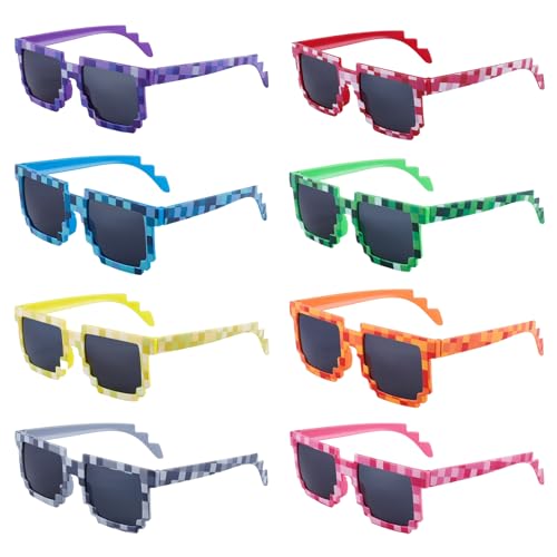 JazRvr Geburtstagsdeko, 8 Stück Lustige Mosaik Brillen, Spaßbrille Accessoires Für Kindergeburtstag, Themenpartys, Konzerte Und Festivals, 8 Farben Inklusive Rot, Blau, Grün, Lila JazRvr Geburtstagsdeko, 8 Stück Lustige Mosaik Brillen, Spaßbrille Accessoires Für Kindergeburtstag, Themenpartys, Konzerte Und Festivals, 8 Farben Inklusive Rot, Blau, Grün, Lila von JazRvr