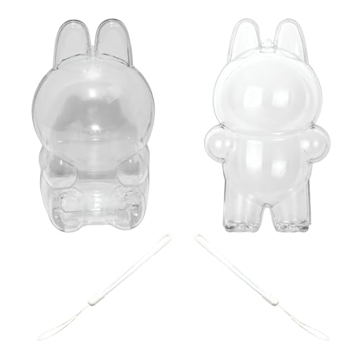 JazRvr Popmart Schutzhülle 4er Set, Transparente Hüllen für Sammlerfiguren, Inklusive 2 Hängegurte, Ideal für Ausstellung und Aufbewahrung, Maße: 15,5 x 8 cm und 10,5 x 17 cm JazRvr Popmart Schutzhülle 4er Set, Transparente Hüllen für Sammlerfiguren, Inklusive 2 Hängegurte, Ideal für Ausstellung und Aufbewahrung, Maße: 15,5 x 8 cm und 10,5 x 17 cm von JazRvr