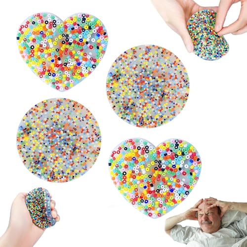 Picky Pad, 4 Stück Fidget Toys, Sensorische Spielzeuge Zur Beruhigung, Ideal Für ADHD, OCD Und Angst, Mit 2 Runden Und 2 Herzförmigen Pads, Größe 6.5 cm Picky Pad, 4 Stück Fidget Toys, Sensorische Spielzeuge Zur Beruhigung, Ideal Für ADHD, OCD Und Angst, Mit 2 Runden Und 2 Herzförmigen Pads, Größe 6.5 cm von JazRvr