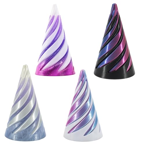 Spirale Spielzeug, 4 Stück 3D Fidget Toy, Stressabbau und Entspannung für Kinder und Erwachsene, Ideal für Büro, Zuhause, Schule und Reisen, 6.4 cm Spirale Spielzeug, 4 Stück 3D Fidget Toy, Stressabbau und Entspannung für Kinder und Erwachsene, Ideal für Büro, Zuhause, Schule und Reisen, 6.4 cm von JazRvr
