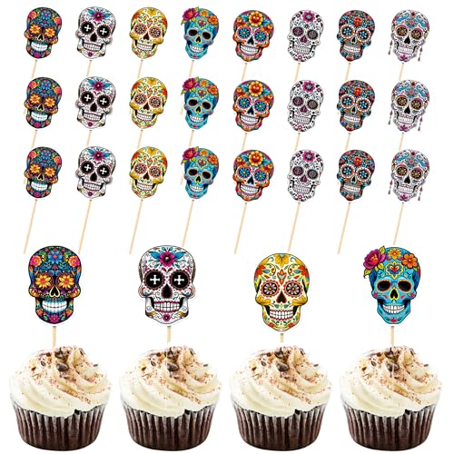 JazSwirl Day of the Dead Cupcake Toppers Dia de los Muertos Skelett Sugar Skull Cupcake Toppers Day of the Dead Cake Decorations Day of the Dead Sugar Skull Cake Topper JazSwirl Day of the Dead Cupcake Toppers Dia de los Muertos Skelett Sugar Skull Cupcake Toppers Day of the Dead Cake Decorations Day of the Dead Sugar Skull Cake Topper von JazSwirl