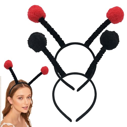 JazSwirl Marienkäfer-Antennen-Stirnband, 2 Stück, Halloween-Marienkäfer-Stirnband, Erwachsene, Antennen-Stirnbänder, Marienkäfer-Stirnbänder für Erwachsene JazSwirl Marienkäfer-Antennen-Stirnband, 2 Stück, Halloween-Marienkäfer-Stirnband, Erwachsene, Antennen-Stirnbänder, Marienkäfer-Stirnbänder für Erwachsene von JazSwirl