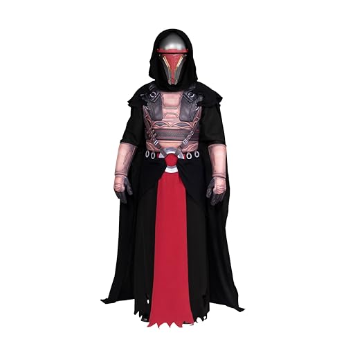 Star Wars Darth Revan Offizielles Halloween-Kostüm für Erwachsene, hochwertige Tunika, mit gepolsterter Brustpanzer, Hüftschärpe, Stulpen und Handschuhen, Größe XL von Jazwares Costume Play