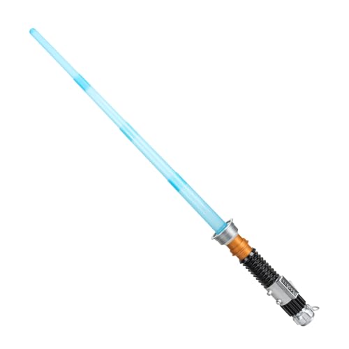 Jazwares Costume Play Star Wars Obi-Wan Kenobi Offizielles Halloween-Kostüm-Zubehör – beleuchteter, einziehbarer Kunststoffschwert von Jazwares Costume Play