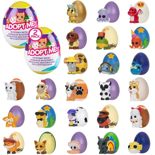Adopt Me! Mystery Pets Blind Box Egg Assorted 2-Pack - Series 5 - Exclusive Virtual Item Game Code - Collectible Mini Animal Toy Figure, Styles May Vary - Gift for Kids, Girls & Boys - 6+ Adopt Me! Mystery Pets Blind Box Egg Assorted 2-Pack - Series 5 - Exclusive Virtual Item Game Code - Collectible Mini Animal Toy Figure, Styles May Vary - Gift for Kids, Girls & Boys - 6+ von Jazwares