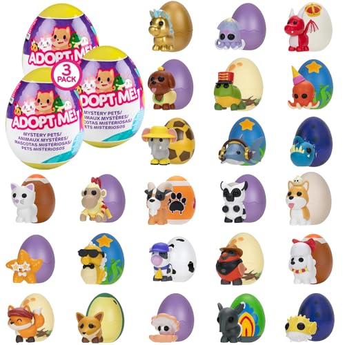 Adopt Me! Mystery Pets Blind Box Egg Assorted 3-Pack - Series 5 - Exclusive Virtual Item Game Code - Collectible Mini Animal Toy Figure, Styles May Vary - Gift for Kids, Girls & Boys - 6+ Adopt Me! Mystery Pets Blind Box Egg Assorted 3-Pack - Series 5 - Exclusive Virtual Item Game Code - Collectible Mini Animal Toy Figure, Styles May Vary - Gift for Kids, Girls & Boys - 6+ von Jazwares