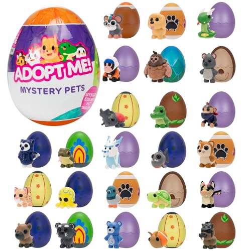 Adopt Me! Mystery Pets Blind Box Egg Assorted Single - Series 4 - Exclusive Virtual Item Game Code - Collectible Mini Animal Toy Figure, Styles May Vary - Easter Gift for Kids, Girls & Boys - 6+ von Jazwares