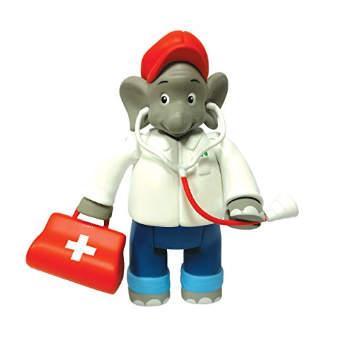 Benjamin Blümchen Figur als Arzt 10803, bewegliche Spielfigur ca. 9 cm groß, detailgetreue Gestaltung, mit tollen Accessoires von Jazwares Benjamin Blümchen Figur als Arzt 10803, bewegliche Spielfigur ca. 9 cm groß, detailgetreue Gestaltung, mit tollen Accessoires von Jazwares von Jazwares