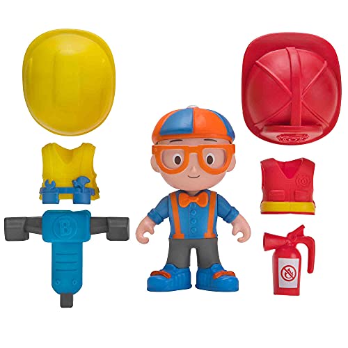 Blippi BLP0136 12,7 cm Job Explorer Figur Plus 6 Zugänge, Mehrfarbig, one Size von Blippi