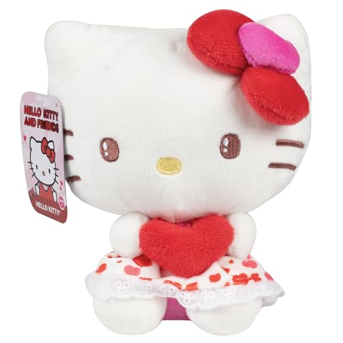 Hello Kitty and Friends Plüschtier mit Herz-Accessoire, 2025, limitierte Auflage, offiziell lizenziertes Sanrio, niedliches weiches Plüschtier, Osterkorbfüller, Geschenk für Kinder, Mädchen, Jungen, Hello Kitty and Friends Plüschtier mit Herz-Accessoire, 2025, limitierte Auflage, offiziell lizenziertes Sanrio, niedliches weiches Plüschtier, Osterkorbfüller, Geschenk für Kinder, Mädchen, Jungen, von Jazwares