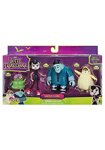 Hotel Transsilvanien Goul Gang 98021 - 4er Figurenset mit vollbeweglichen 10 cm Figuren, enthält Mavis, Wendy, Hank und Pedro von Jazwares