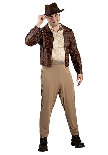 Jazwares Indiana Jones Qualux Kostüm für Erwachsene, Braun, XL Jazwares Indiana Jones Qualux Kostüm für Erwachsene, Braun, XL von Jazwares
