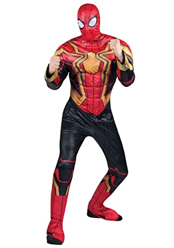 Jazwares Marvel Deluxe Iron Spider-Man Kostüm für Erwachsene, Spider-Man, integrierter Anzug für Herren, Halloween-Kostüm – Offiziell lizenziertes Medium von Jazwares