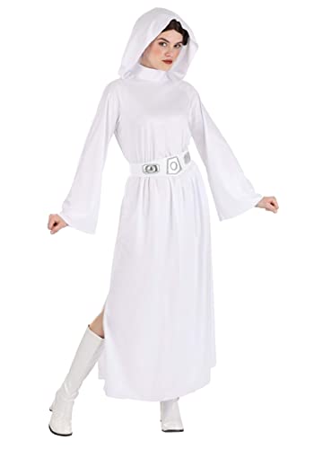 Jazwares STAR WARS Adult Princess Leia Hooded Extra Small, White (JAZ 1020-XS) von Jazwares