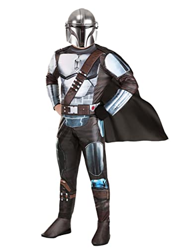 Jazwares Star Wars Deluxe Mandalorian-Kostüm für Erwachsene, Halloween-Kostüm, offizielles Lizenzprodukt, Größe L Jazwares Star Wars Deluxe Mandalorian-Kostüm für Erwachsene, Halloween-Kostüm, offizielles Lizenzprodukt, Größe L von Jazwares