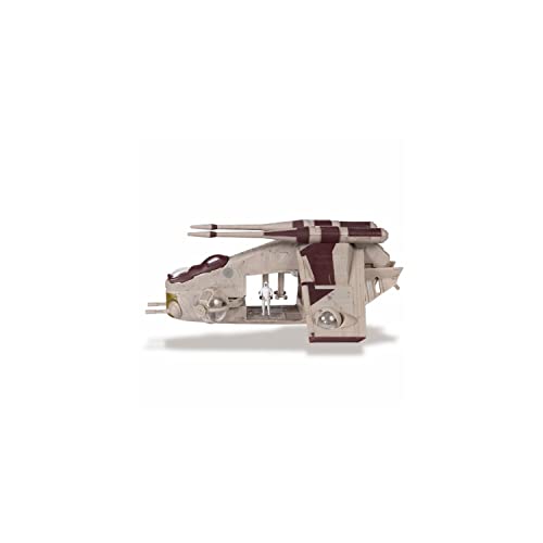 Jazwares Star Wars Micro Galaxy Squadron Low Altitude Assault Transport LAAT (LAAT) – 12,7 cm Starfighter Class Fahrzeug mit Zwei Mikrofiguren-Zubehör von Jazwares