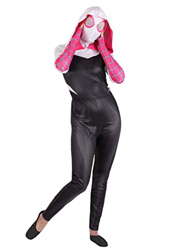 Marvel Spider-Gwen Kostüm für Erwachsene, Spider-Mann, Damen, Gwen Stacy, Superhelden-Kostüm, offizielles Lizenzprodukt, Größe S von Jazwares