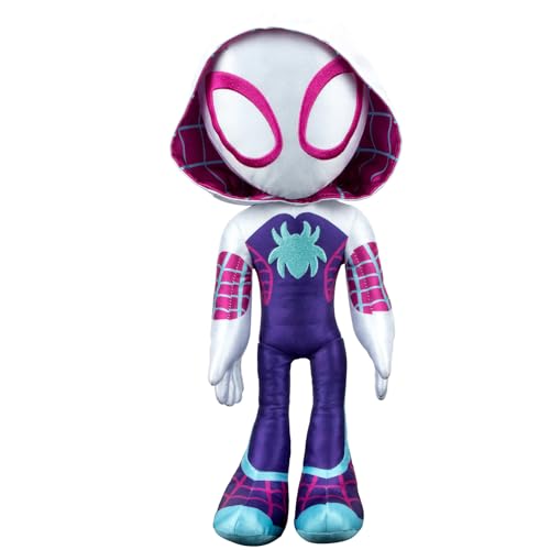 Marvel Spidey and His Amazing Friends – My Friend Ghost-Spider 40,6 cm Plüsch mit Geräuschen – Superhelden-Spielzeug für Kinder ab 3 Jahren von Jazwares