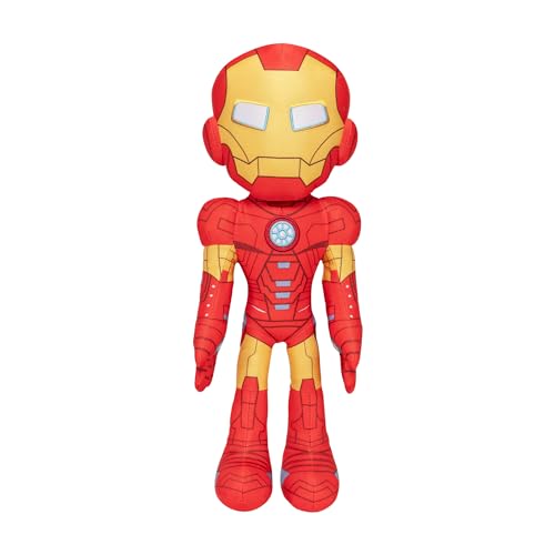 Marvel Spidey and His Amazing Friends My Friend Iron Man Feature Plüsch – 40,6 cm sprechender Plüsch mit 16 einzigartigen Sätzen von Jazwares