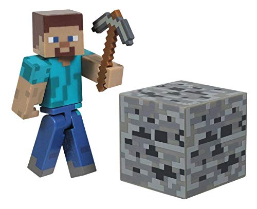 Minecraft 16501 - Core Spieler Steve, bewegliche Figur mit Zubehör von Minecraft