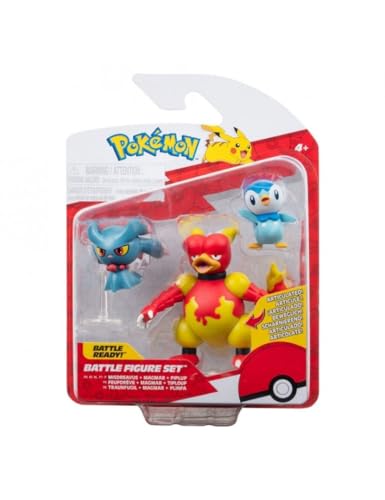 Pokémon PKW3604 - Battle Figure Set - Plinfa, Traunfugil, Magmar, offizielles Pokémon Figuren Set Pokémon PKW3604 - Battle Figure Set - Plinfa, Traunfugil, Magmar, offizielles Pokémon Figuren Set von Jazwares