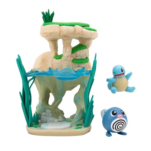 Pokémon PKW3206 - Select Environment Seelandschaft - 15 cm großes Multi-Level-Set mit Zwei 5 cm großen Battle Figuren Pokémon PKW3206 - Select Environment Seelandschaft - 15 cm großes Multi-Level-Set mit Zwei 5 cm großen Battle Figuren von Pokémon