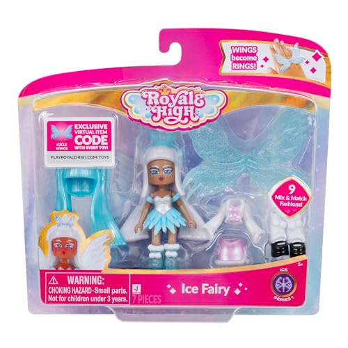 Royale High 7,6 cm Ice Fairy Fashion Doll - 1 Figur mit 9 Modeaccessoires - Virtueller Artikelcode enthalten - Serie 1 - ab 5 Jahren Royale High 7,6 cm Ice Fairy Fashion Doll - 1 Figur mit 9 Modeaccessoires - Virtueller Artikelcode enthalten - Serie 1 - ab 5 Jahren von Jazwares