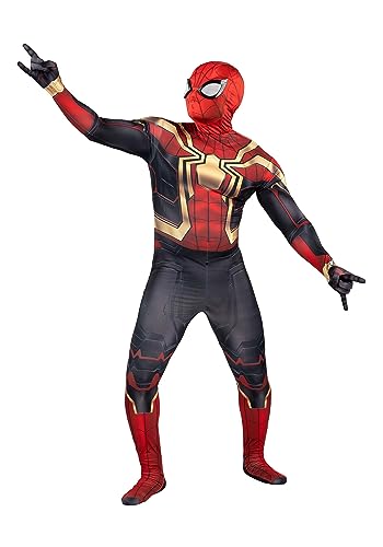 Spider-Man No Way Home Erwachsenenkostüm Spider-Man, integrierter Zentai-Anzug, Größe XL von Jazwares