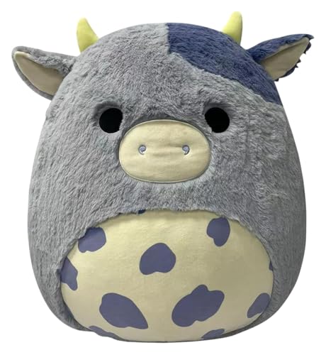 Squishmallow FuzzAMallows Plüschtier Bubba die Kuh 50 cm – Squishmallows Kuscheltiere von Jazwares
