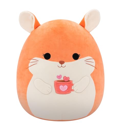 Squishmallows SQVA01443 - Erica das Chinchilla mit Herztasse 40 cm, offizielles Jazwares Plüsch, superweiches Kuscheltier Squishmallows SQVA01443 - Erica das Chinchilla mit Herztasse 40 cm, offizielles Jazwares Plüsch, superweiches Kuscheltier von Jazwares
