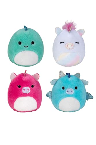 Squishmallows Squishville Fantasy Squad 5,1 cm Mini-Plüsch, 4er-Pack (Fantasy Squad) von Jazwares