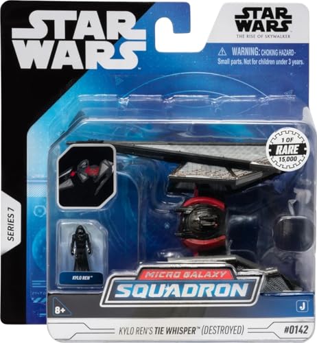 Star Wars Micro Galaxy Squadron Kylo Ren's Tie Whisper (Destroyed) Rare 1 of 15000 von Jazwares
