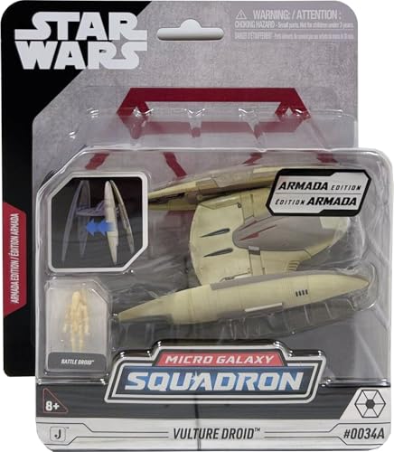 Star Wars Micro Galaxy Squadron Vulture Droid & Battle Droid Figure Armada Edition Star Wars Micro Galaxy Squadron Vulture Droid & Battle Droid Figure Armada Edition von Jazwares