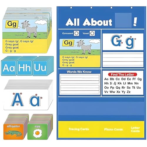 1 Set Alphabet -Lernentasche, kreativer Alphabet -Taschendiagramm, Briefe -Erkennungstool, interaktive Hilfe für Homeschool, Vorschule, Kindergarten 1 Set Alphabet -Lernentasche, kreativer Alphabet -Taschendiagramm, Briefe -Erkennungstool, interaktive Hilfe für Homeschool, Vorschule, Kindergarten von Jcasbdn