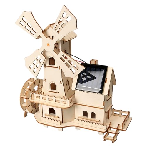 3D -Holz -Puzzle Solar angetriebene Windmühlenhaus Holzrätsel wissenschaftliche Bildungshäuser für Kunsthandwerk 3D -Holz -Puzzle Solar angetriebene Windmühlenhaus Holzrätsel wissenschaftliche Bildungshäuser für Kunsthandwerk von Jcasbdn