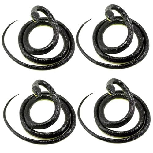 4pcs Gummischlangen realistisch 4.26 Fuß gefälschte Schlangenplastik Plastik Schlangenspielzeug Flexible Spielzeuge für Garten Requisiten, um Vögel unheimliche Halloween -Requisiten für Halloween -De 4pcs Gummischlangen realistisch 4.26 Fuß gefälschte Schlangenplastik Plastik Schlangenspielzeug Flexible Spielzeuge für Garten Requisiten, um Vögel unheimliche Halloween -Requisiten für Halloween -De von Jcasbdn
