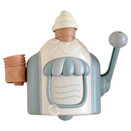 Bad Ice Cream Foam Maker Fun Bad Bubble Maker mit Saugnäpfeln tragbares sicheres Plastik -Eisspielzeug für Mädchen Jungen Geschenk Blau von Jcasbdn