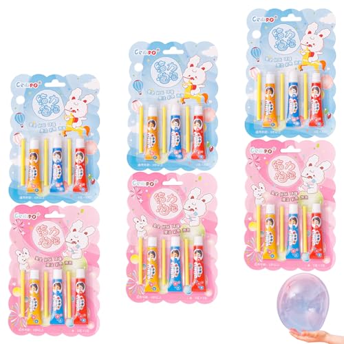 Jcasbdn 18pcs Plastikblasen mit Stroh, Kinder super elastische Plastikballons, kreative Spielzeug im Freien für Schulprojekte, Familienaktivitäten Jcasbdn 18pcs Plastikblasen mit Stroh, Kinder super elastische Plastikballons, kreative Spielzeug im Freien für Schulprojekte, Familienaktivitäten von Jcasbdn