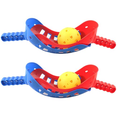 Jcasbdn 2 Set Scoop Ball Parent-Kind-Schaufel-Ballspiel umfasst 4 Scoops 2 Bälle, Impact-Resistant Outdoor Beach Picnic Family Yard-Spiele für Kinder und Erwachsene von Jcasbdn